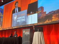 Dr. Guy McKhann giving his presentation: "Laser Interstitial Thermal Therapy (LITT)"